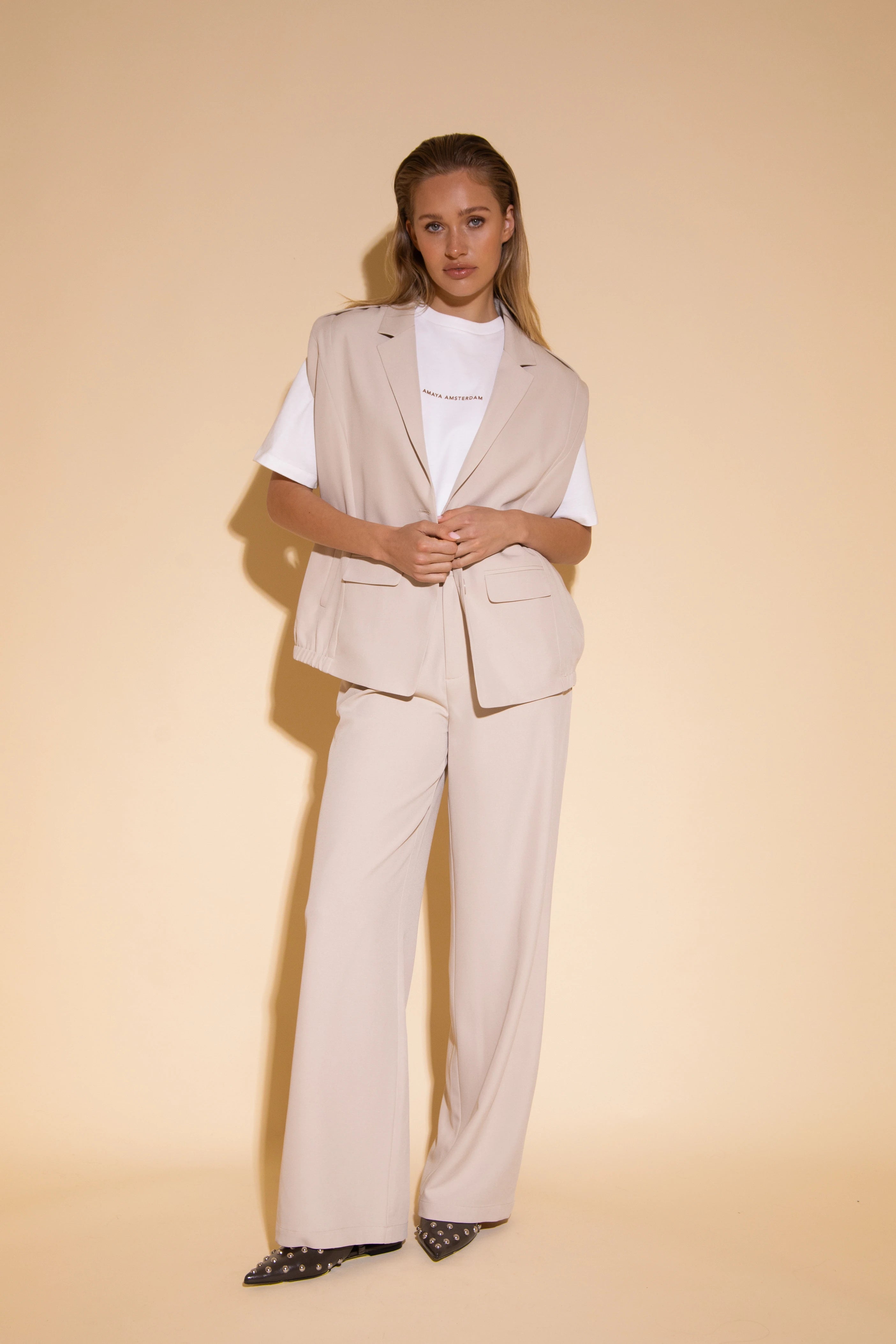 Yummi Broek - Off White -  - Bobbie Rose