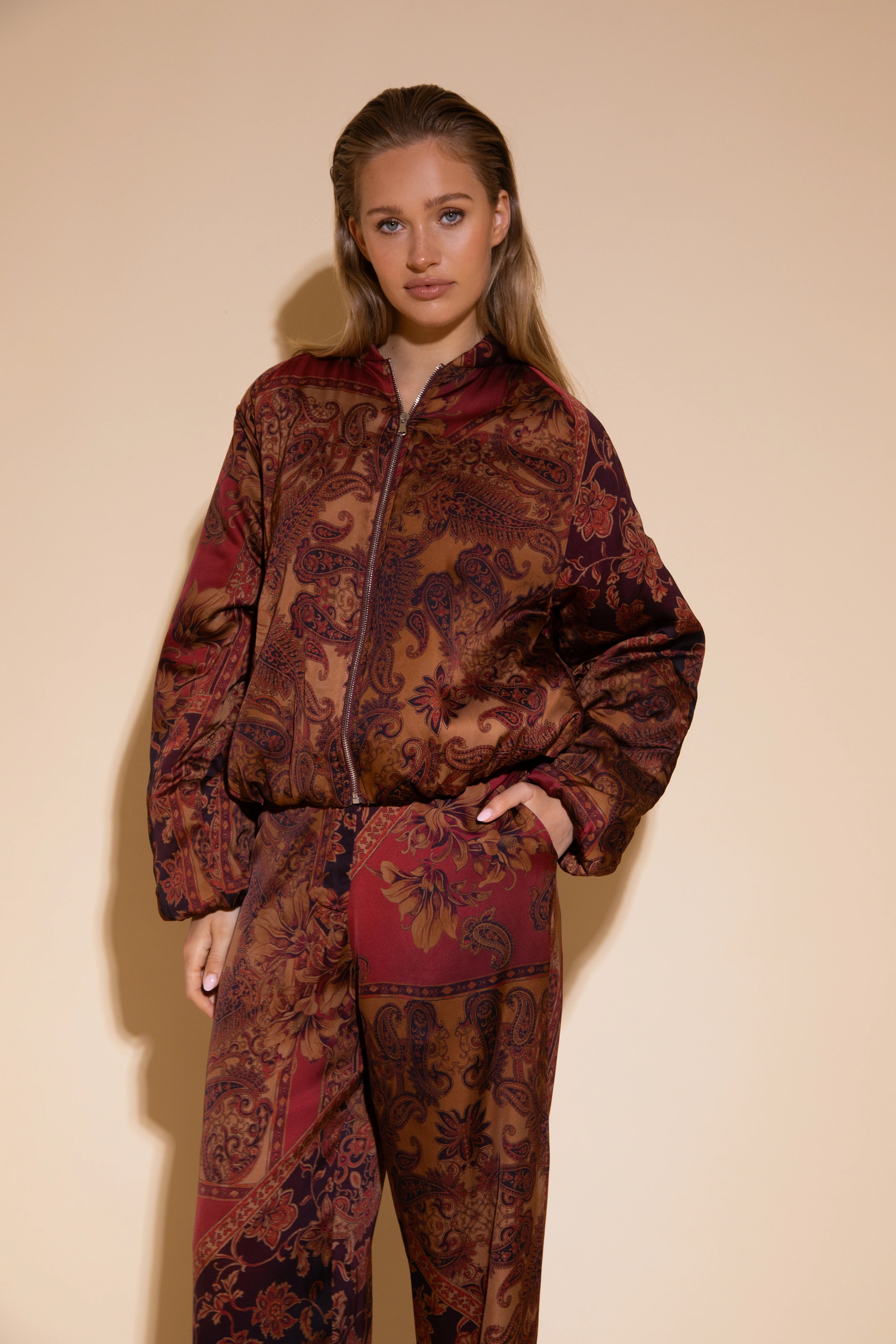 Faith Bomber - Multi Print -  - Bobbie Rose