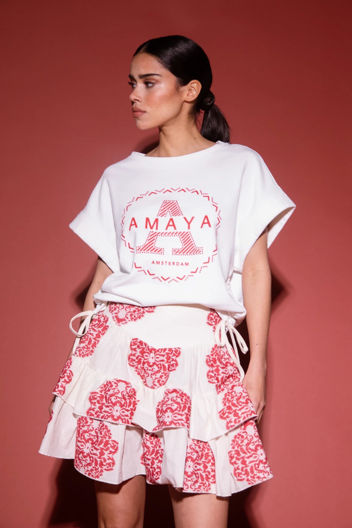 River Skirt - Red - Bobbie Rose