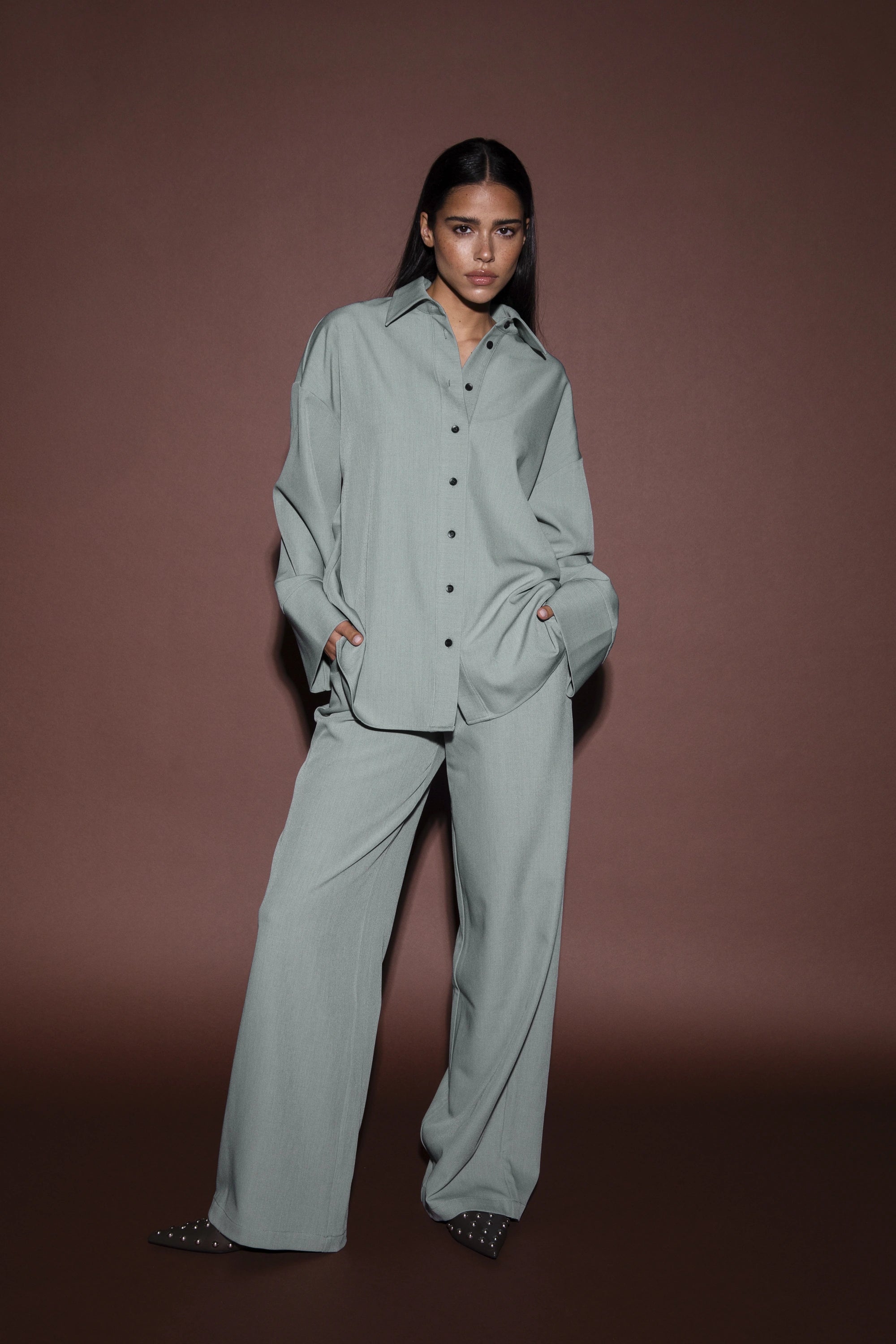 Mayra Blouse - Blauw -  - Bobbie Rose