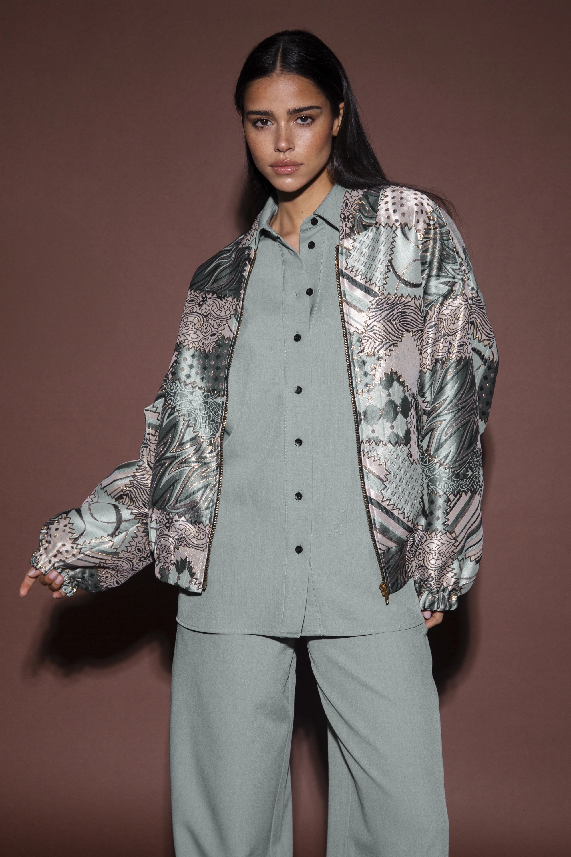 Mayra Blouse - Blauw -  - Bobbie Rose