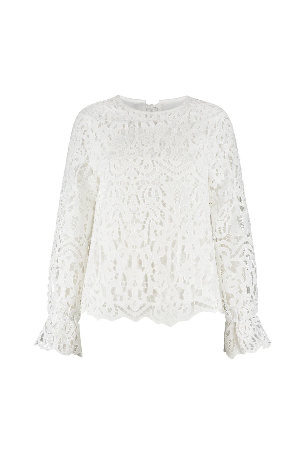 Marie Blouse - White - Bobbie Rose