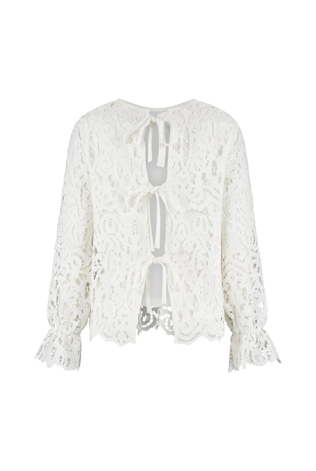 Marie Blouse - White - Bobbie Rose