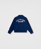 Clean striped bomber