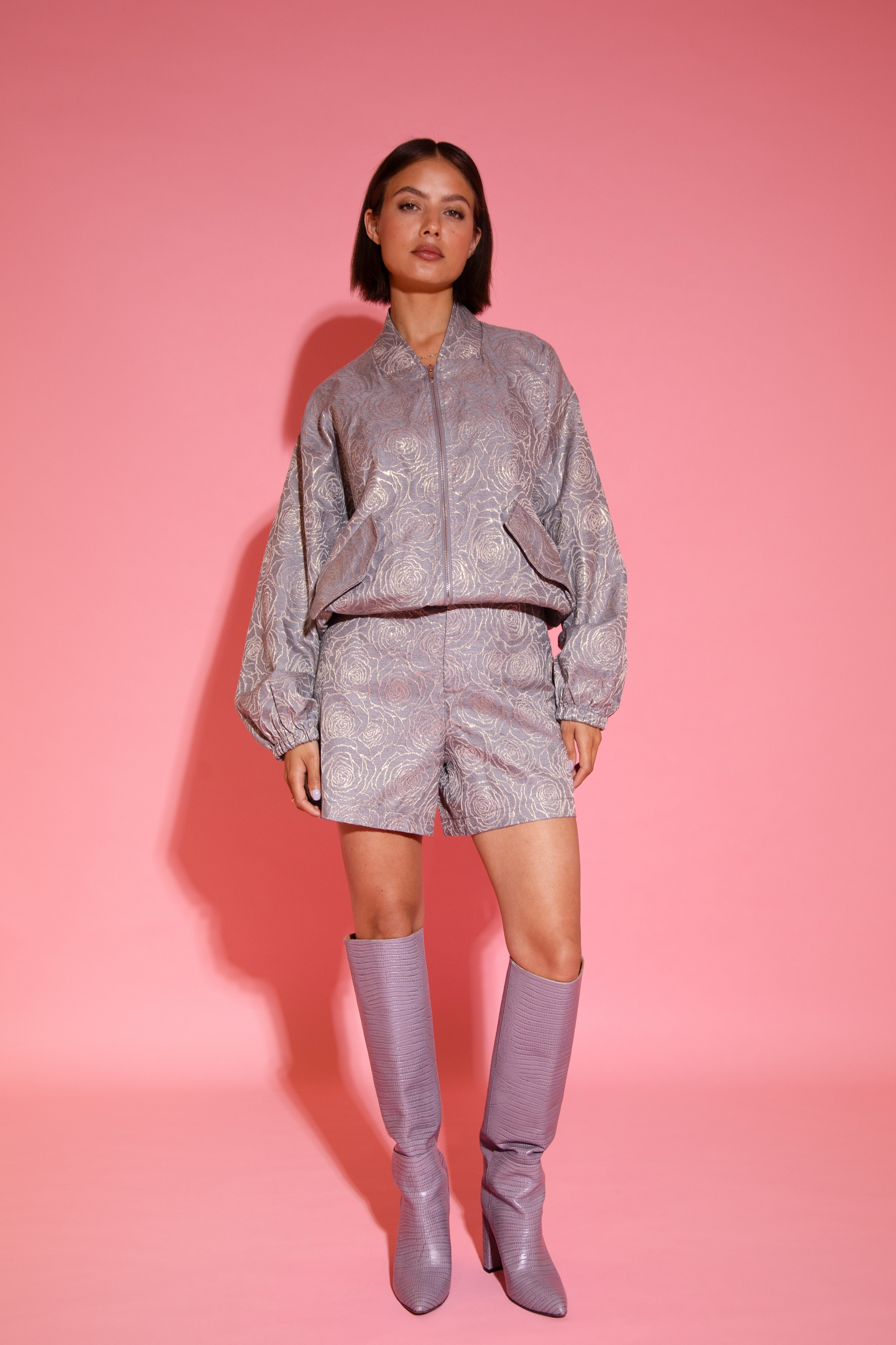 Miss Congeniality Short - Grey - Studio Amaya - Bobbie Rose