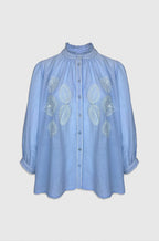 Drew Blouse - Sky Blue - Bobbie Rose