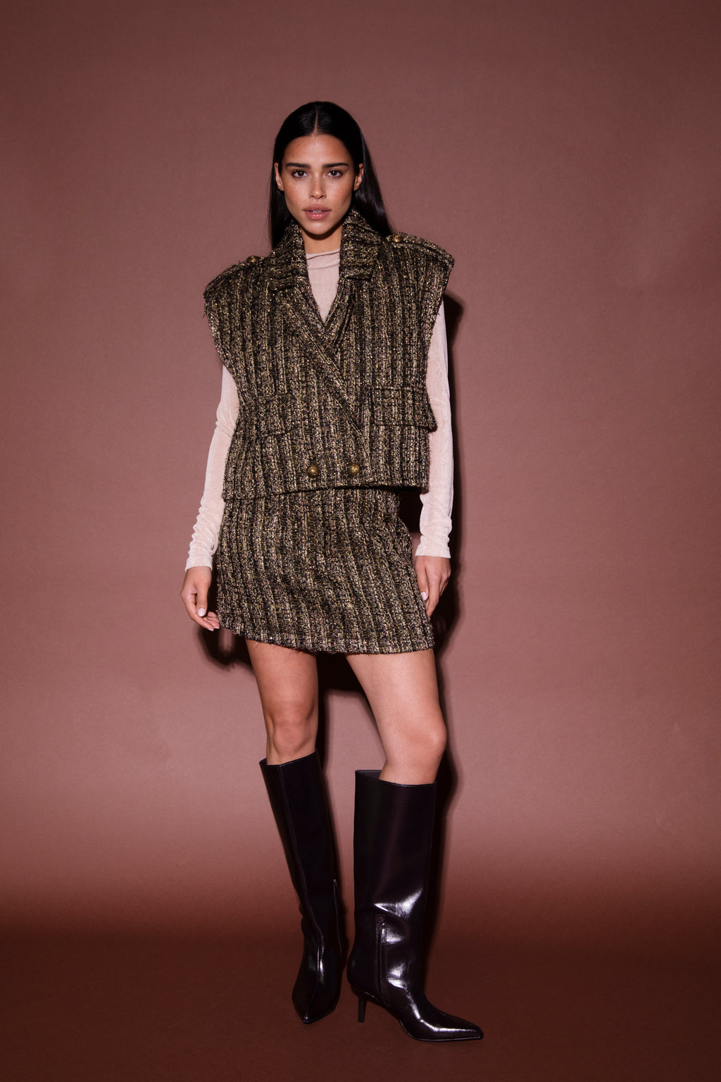 Dina Skirt - Brown - Amaya Amsterdam - Bobbie Rose