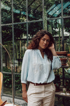 Drew Blouse - Sky Blue - Bobbie Rose