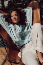 Drew Blouse - Sky Blue - Bobbie Rose