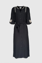 Sierra Dress - Zwart - Honnete Atelier - Bobbie Rose