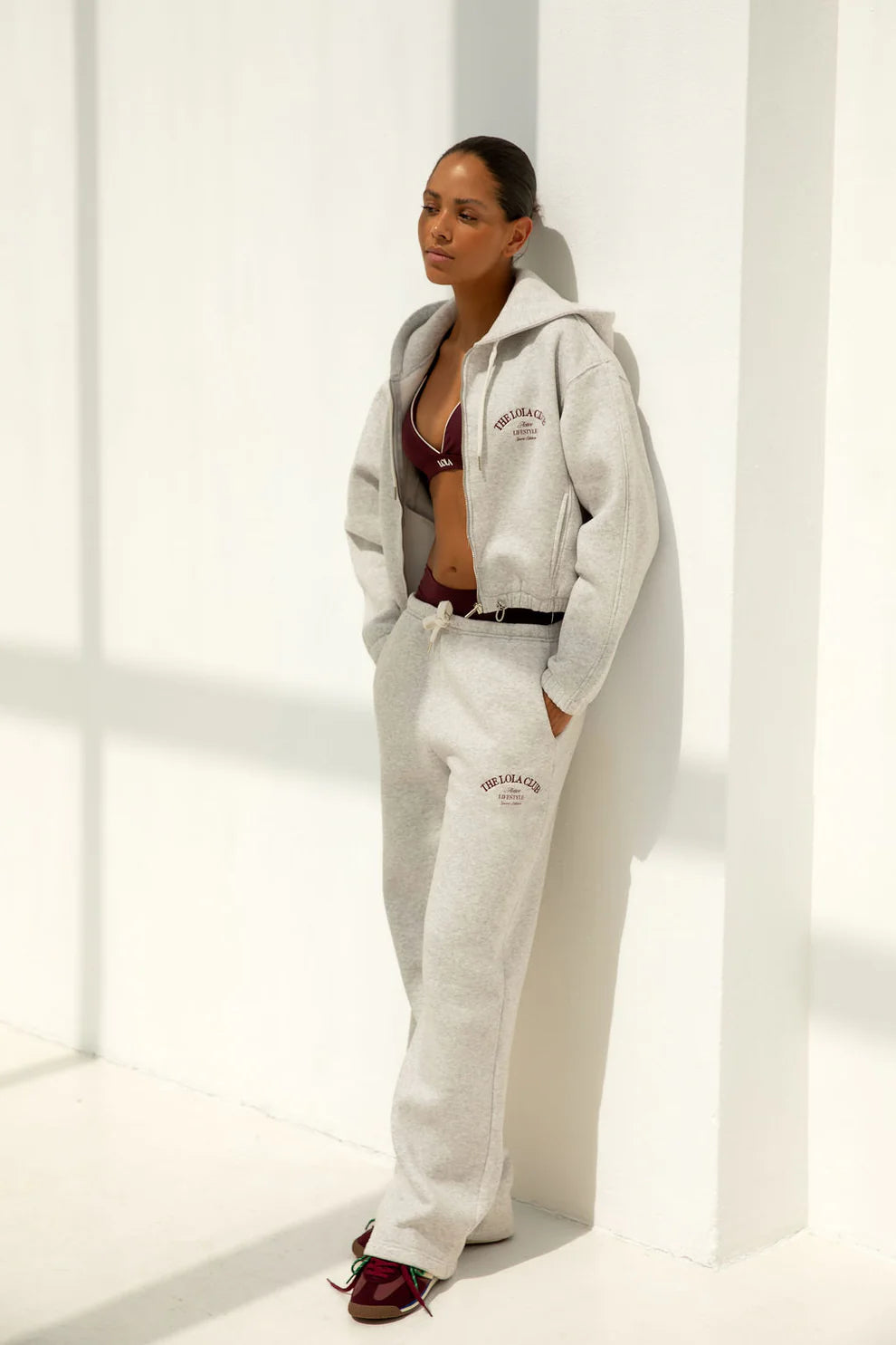 Maya Pants - Grey melange - The Lola Club - Bobbie Rose