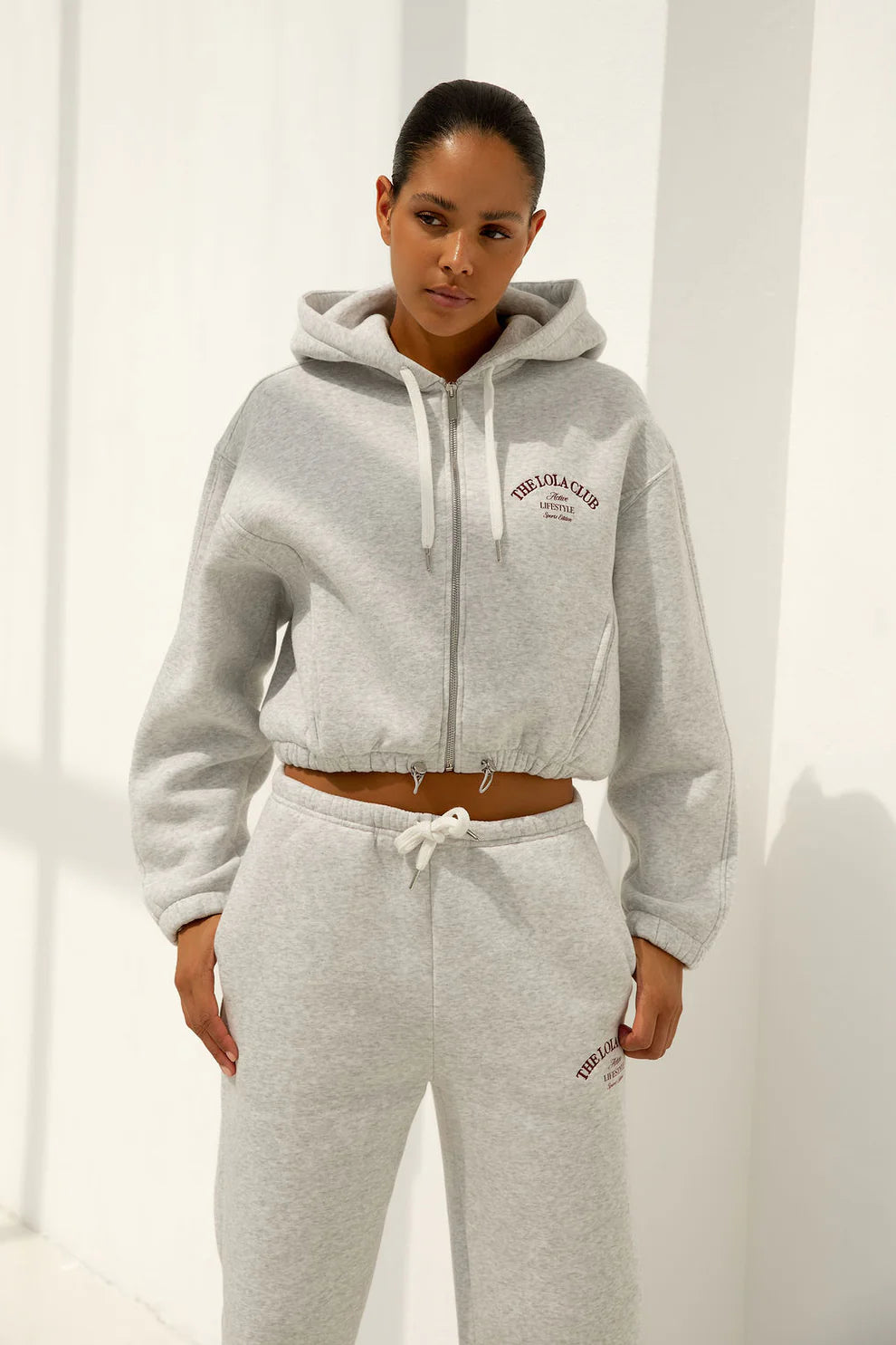 Maya Pants - Grey melange - The Lola Club - Bobbie Rose