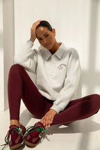 Maya Raglan Sweater - Grey melange - The Lola Club - Bobbie Rose