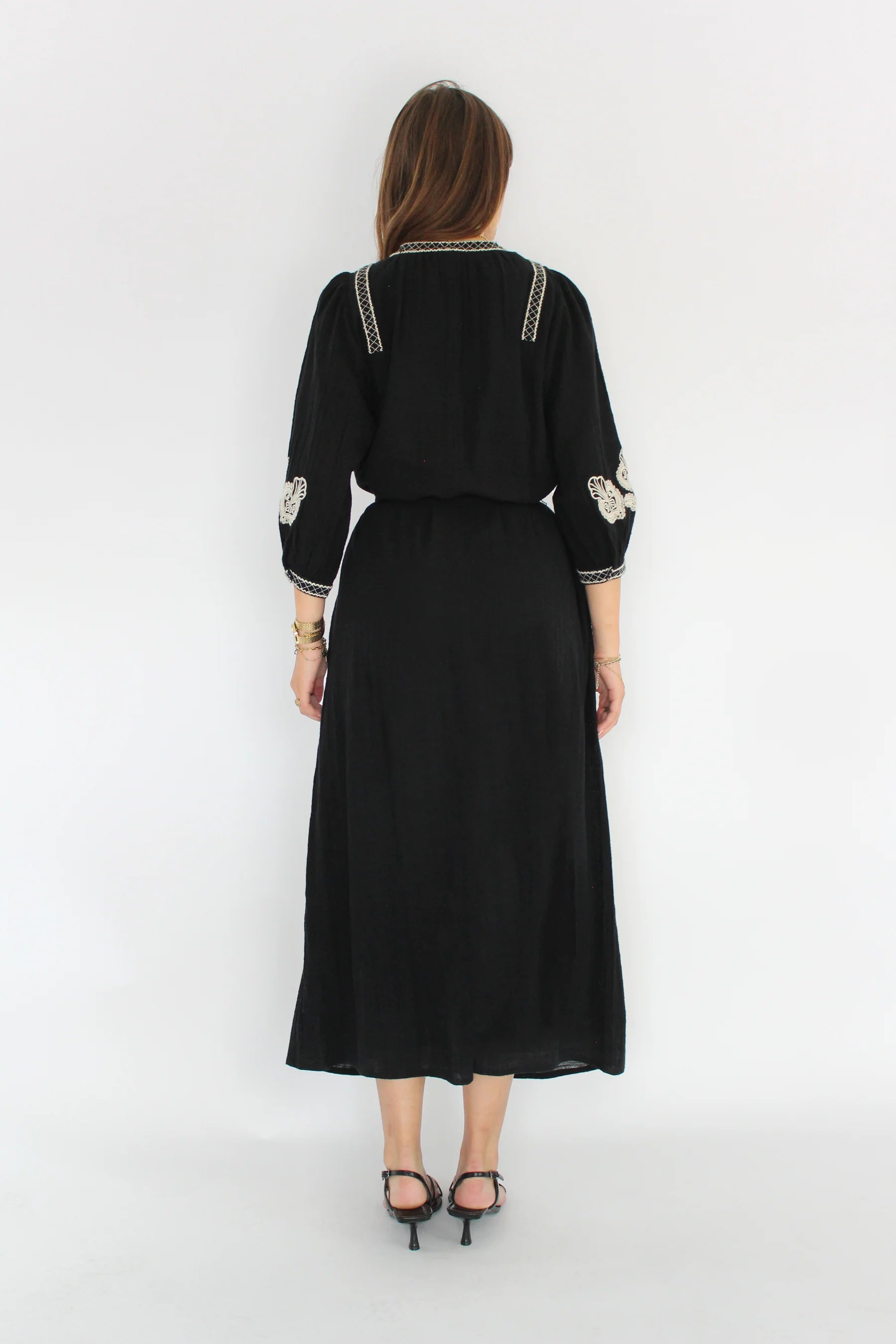Sierra Dress - Zwart - Honnete Atelier - Bobbie Rose