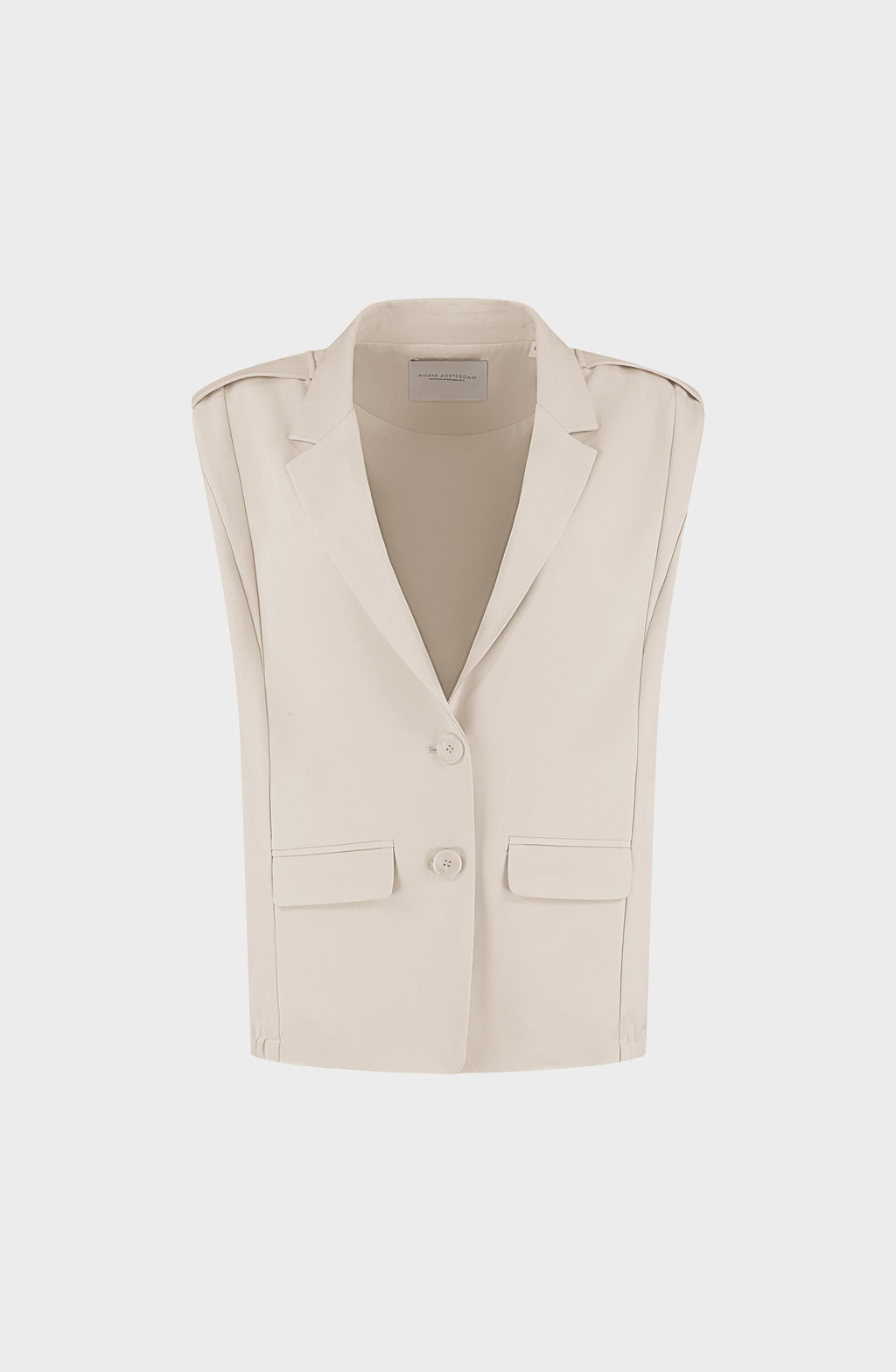 Silke Gilet - Off White - Amaya Amsterdam - Bobbie Rose