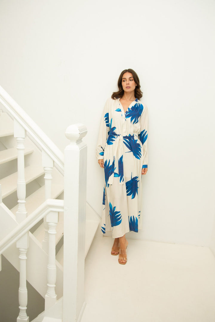 Amaya Amsterdam - Eline Dress - Blue flower - Bobbie Rose