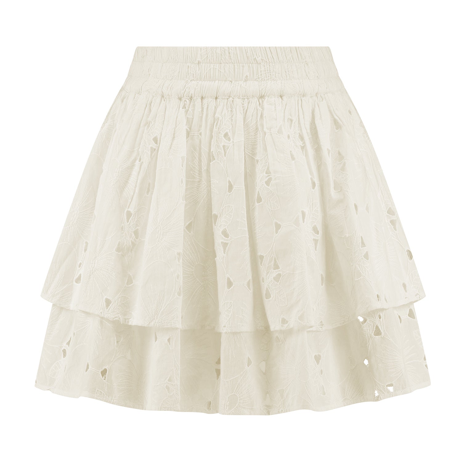 Teddy Skirt - White - Bobbie Rose
