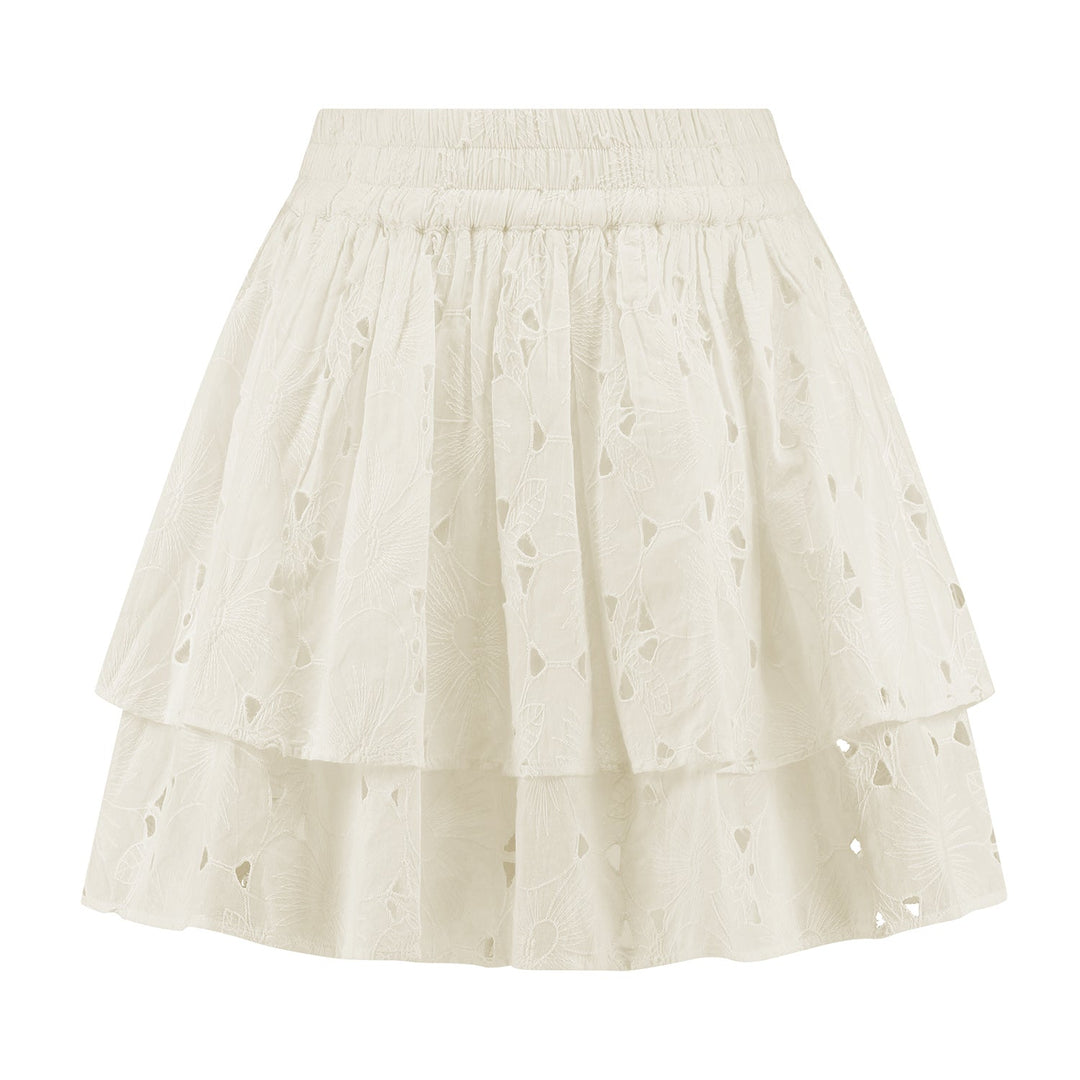 Amaya Amsterdam - Teddy Skirt - White - Bobbie Rose