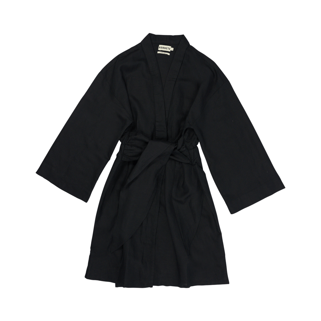 Honnete Atelier - Liberty Dress - Black - Bobbie Rose