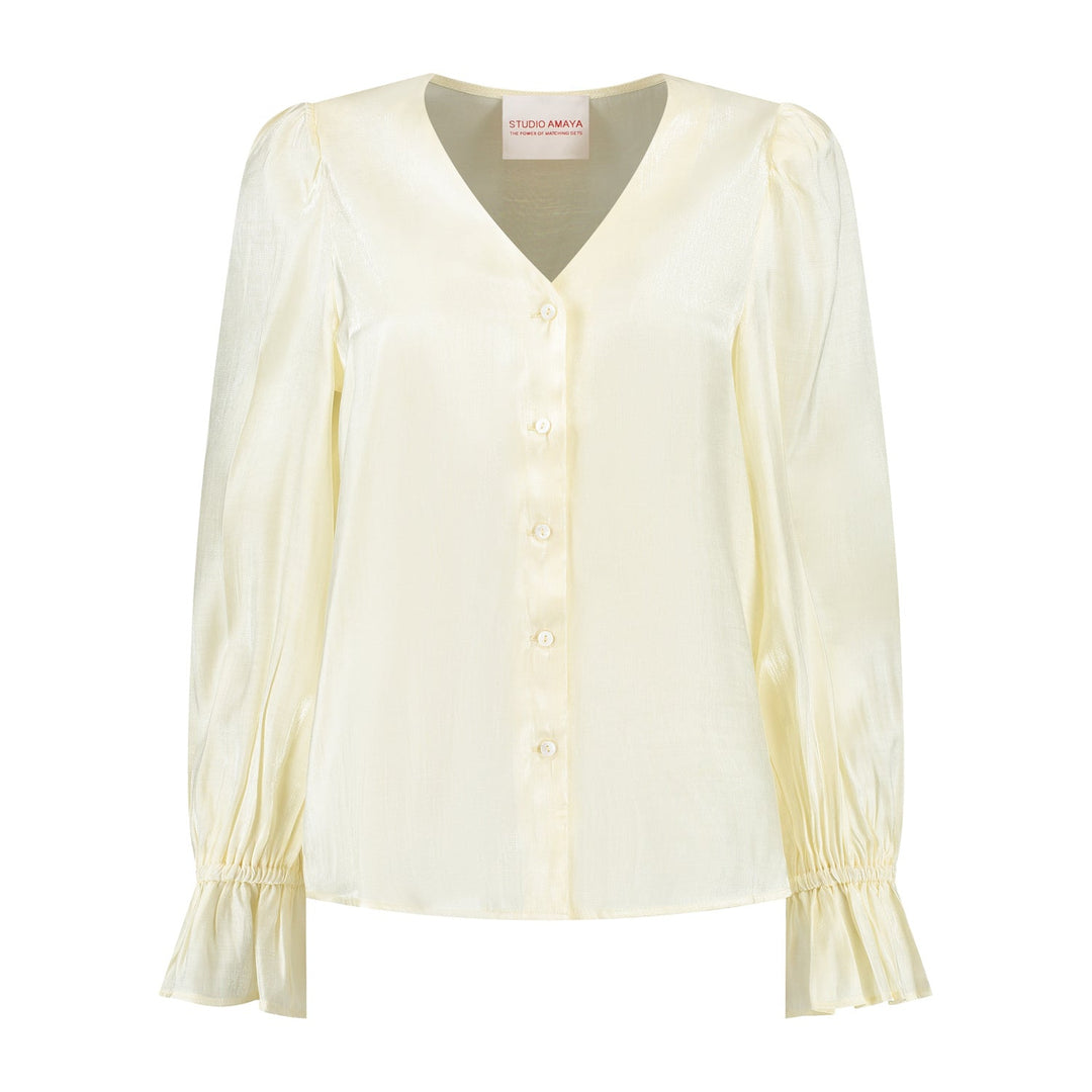 Studio Amaya - Lexi Blouse - Beige - Bobbie Rose